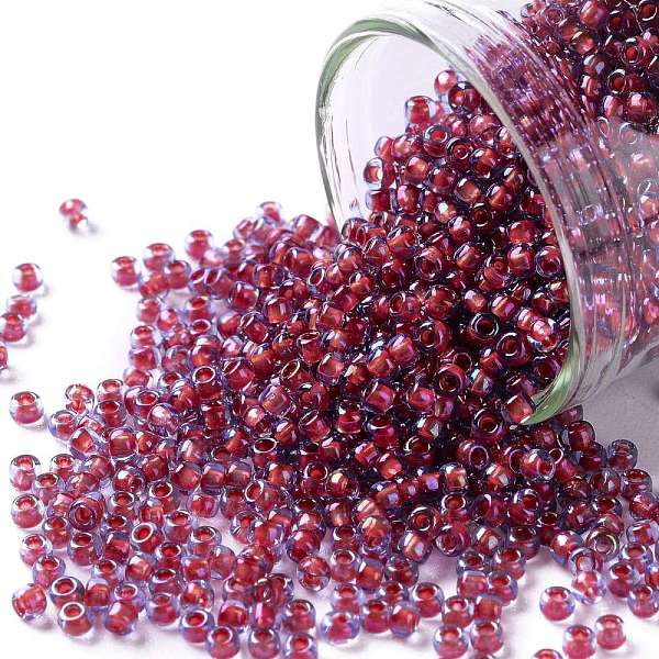 PandaHall TOHO Round Seed Beads, Japanese Seed Beads, (304) Inside Color Light Sapphire/Hyacinth Lined, 11/0, 2.2mm, Hole: 0.8mm, about...
PandaHall TOHO Round Seed Beads, Japanese Seed Beads, (304) Inside Color Light Sapphire/Hyacinth Lined, 11/0, 2.2mm, Hole: 0.8mm, about...