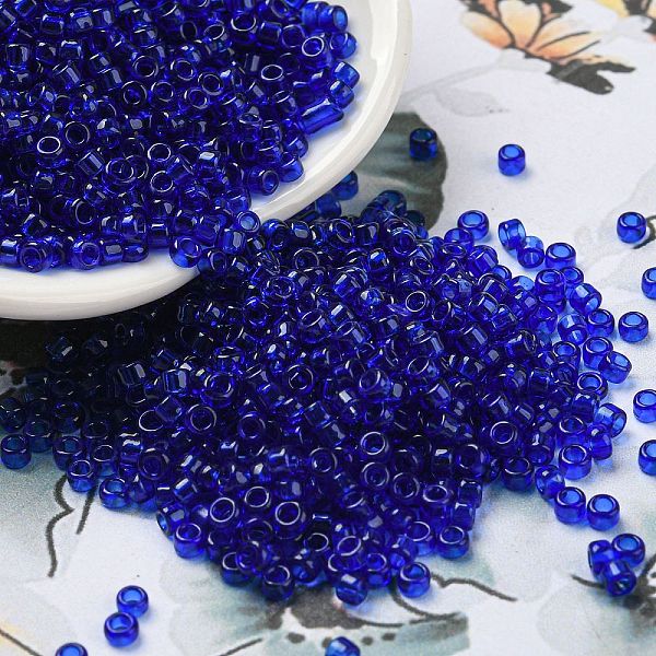 PandaHall Transparent Colours Glass Seed Beads, Cylinder, Medium Blue, 2.5x1.7mm, Hole: 1.2mm Glass
PandaHall Transparent Colours Glass Seed Beads, Cylinder, Medium Blue, 2.5x1.7mm, Hole: 1.2mm Glass