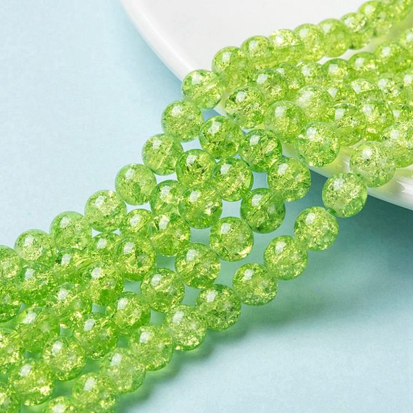 PandaHall Spray Painted Crackle Glass Beads Strands, Round, Pale Green, 8mm, Hole: 1.3~1.6mm, about 100pcs/strand, 31.4 inch Glass Round...
PandaHall Spray Painted Crackle Glass Beads Strands, Round, Pale Green, 8mm, Hole: 1.3~1.6mm, about 100pcs/strand, 31.4 inch Glass Round...