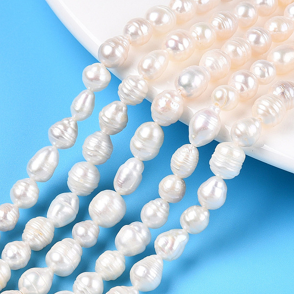 PandaHall Natural Baroque Pearl Keshi Pearl Beads Strands, Cultured Freshwater Pearl, Teardrop, Creamy White, 5~9x5~7mm, Hole: 0.6mm, about...
PandaHall Natural Baroque Pearl Keshi Pearl Beads Strands, Cultured Freshwater Pearl, Teardrop, Creamy White, 5~9x5~7mm, Hole: 0.6mm, about...