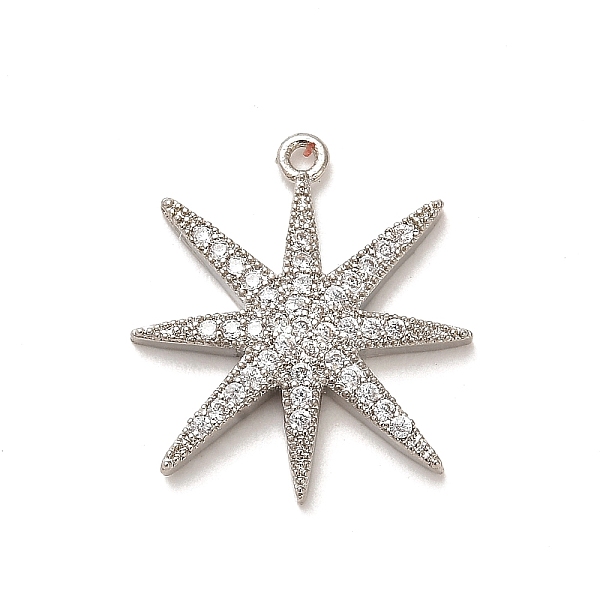 PandaHall Rack Plating Brass Micro Pave Clear Cubic Zirconia Pendants, Long-Lasting Plated, Lead Free & Cadmium Free, Star Charms, Platinum...
PandaHall Rack Plating Brass Micro Pave Clear Cubic Zirconia Pendants, Long-Lasting Plated, Lead Free & Cadmium Free, Star Charms, Platinum...