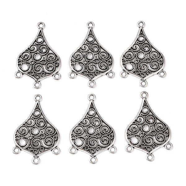PandaHall Alloy Chandelier Components, Lead Free and Cadmium Free, teardrop, Antique Silver Color, about 42mm long, 27mm wide, 3mm thick...
PandaHall Alloy Chandelier Components, Lead Free and Cadmium Free, teardrop, Antique Silver Color, about 42mm long, 27mm wide, 3mm thick...