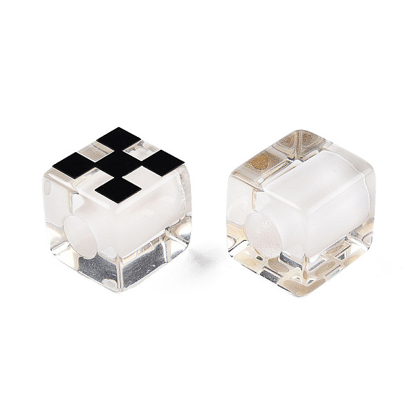 PandaHall Transparent Resin European Beads, Large Hole Beads, Cube with Tartan Pattern, Black, 20x20x20mm, Hole: 8mm Resin Cube Black
PandaHall Transparent Resin European Beads, Large Hole Beads, Cube with Tartan Pattern, Black, 20x20x20mm, Hole: 8mm Resin Cube Black