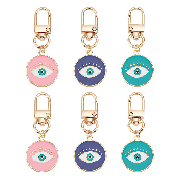 PandaHall arricraft 6 Pcs Alloy Enamel Keychain, Evil Eye Pendant Charms with Swivel Lobster Claw Clasps and Jump Rings Mixed Color Evil Eye..., Multicolor
PandaHall arricraft 6 Pcs Alloy Enamel Keychain, Evil Eye Pendant Charms with Swivel Lobster Claw Clasps and Jump Rings Mixed Color Evil Eye..., Multicolor