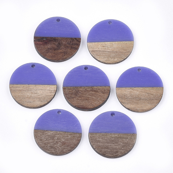 PandaHall Resin & Walnut Wood Pendants, Flat Round, Mauve, 28.5x3.5~4mm, Hole: 1.5mm Resin+Wood Flat Round Purple
PandaHall Resin & Walnut Wood Pendants, Flat Round, Mauve, 28.5x3.5~4mm, Hole: 1.5mm Resin+Wood Flat Round Purple