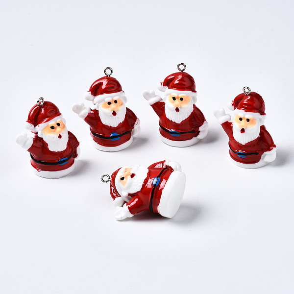 PandaHall Resin Pendants, with Platinum Plated Iron Loop, Christmas Theme, Father Christmas, Dark Red, 34~36x30x18.5~19.5mm, Hole: 2mm...
PandaHall Resin Pendants, with Platinum Plated Iron Loop, Christmas Theme, Father Christmas, Dark Red, 34~36x30x18.5~19.5mm, Hole: 2mm...