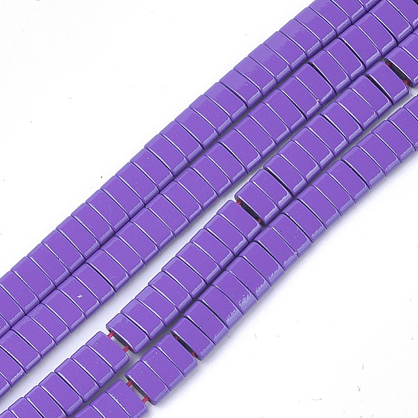 PandaHall Spray Painted Non-magnetic Synthetic Hematite Multi-Strand Links, Two Hole Carrier Beads, For Tile Elastic Bracelets Making..., Purple
PandaHall Spray Painted Non-magnetic Synthetic Hematite Multi-Strand Links, Two Hole Carrier Beads, For Tile Elastic Bracelets Making..., Purple