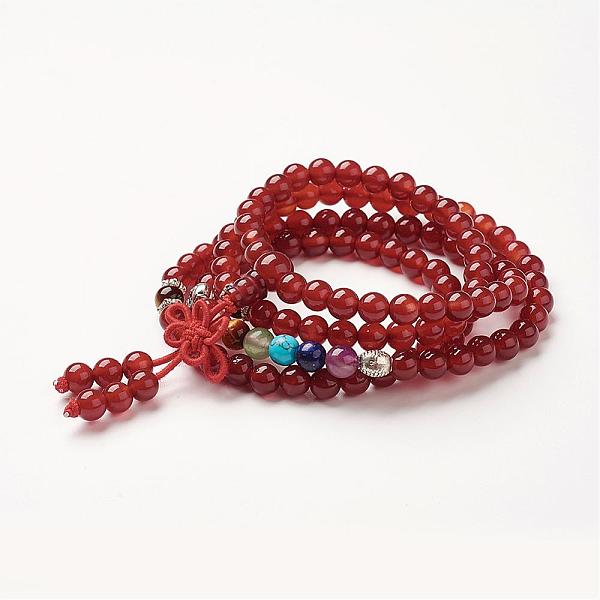PandaHall Yoga Chakra Jewelry, Natural Carnelian Beads Wrap Bracelets, Four Loops, with Alloy Findings, 29.4 inch(74.8cm) Carnelian
PandaHall Yoga Chakra Jewelry, Natural Carnelian Beads Wrap Bracelets, Four Loops, with Alloy Findings, 29.4 inch(74.8cm) Carnelian