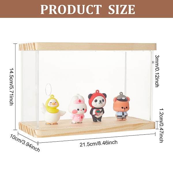 PandaHall Rectangle Acrylic Minifigures Display Case with Wooden Top and Bottom, Dustproof Dolls Display Box for Models Toys Action Figures..., Clear
PandaHall Rectangle Acrylic Minifigures Display Case with Wooden Top and Bottom, Dustproof Dolls Display Box for Models Toys Action Figures..., Clear