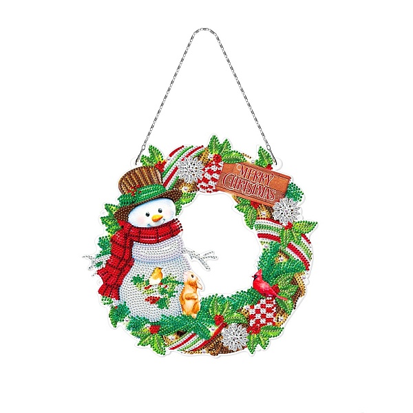 PandaHall Christmas Theme DIY Diamond Painting Wreath Pendant Decoration Kits, including Resin Rhinestones, Diamond Sticky Pen, Tray Plate..., Green
PandaHall Christmas Theme DIY Diamond Painting Wreath Pendant Decoration Kits, including Resin Rhinestones, Diamond Sticky Pen, Tray Plate..., Green