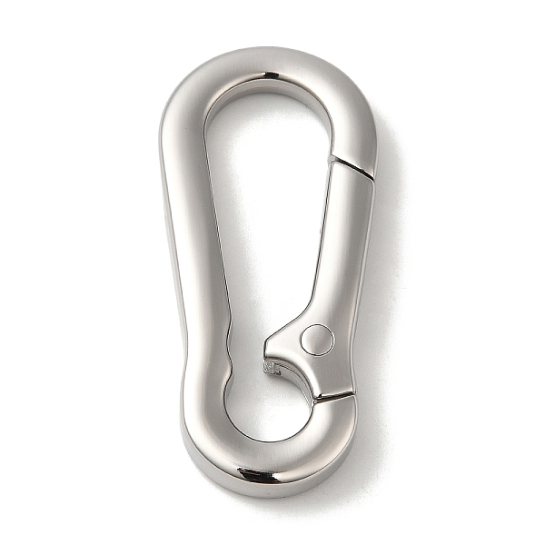 PandaHall 304 Stainless Steel Keychain Clasps, Curved Surface, Stainless Steel Color, 48x22x6mm 304 Stainless Steel
PandaHall 304 Stainless Steel Keychain Clasps, Curved Surface, Stainless Steel Color, 48x22x6mm 304 Stainless Steel