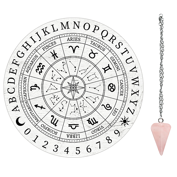 PandaHall AHANDMAKER 12 Astrological Sign Constellation Pendulum Board Set, Wood Dowsing Divination Board White Metaphysical Message Board..., Multicolor
PandaHall AHANDMAKER 12 Astrological Sign Constellation Pendulum Board Set, Wood Dowsing Divination Board White Metaphysical Message Board..., Multicolor