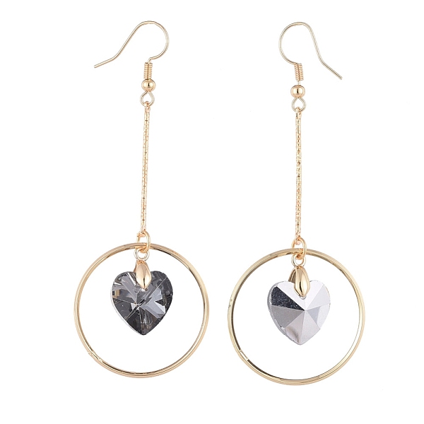 PandaHall Stud Earrings, with Heart Glass Pendants, Iron Bar Links, Plastic Ear Nuts and Brass Ear Nuts, Brass Earring Hooks and Linking..., Gray
PandaHall Stud Earrings, with Heart Glass Pendants, Iron Bar Links, Plastic Ear Nuts and Brass Ear Nuts, Brass Earring Hooks and Linking..., Gray