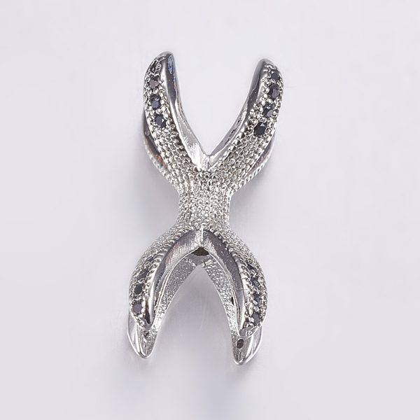 PandaHall Brass Micro Pave Cubic Zirconia Beads, Long-Lasting Plated, Real Platinum Plated, Claw, 19x9mm, Hole: 2mm Brass+Cubic Zirconia...
PandaHall Brass Micro Pave Cubic Zirconia Beads, Long-Lasting Plated, Real Platinum Plated, Claw, 19x9mm, Hole: 2mm Brass+Cubic Zirconia...