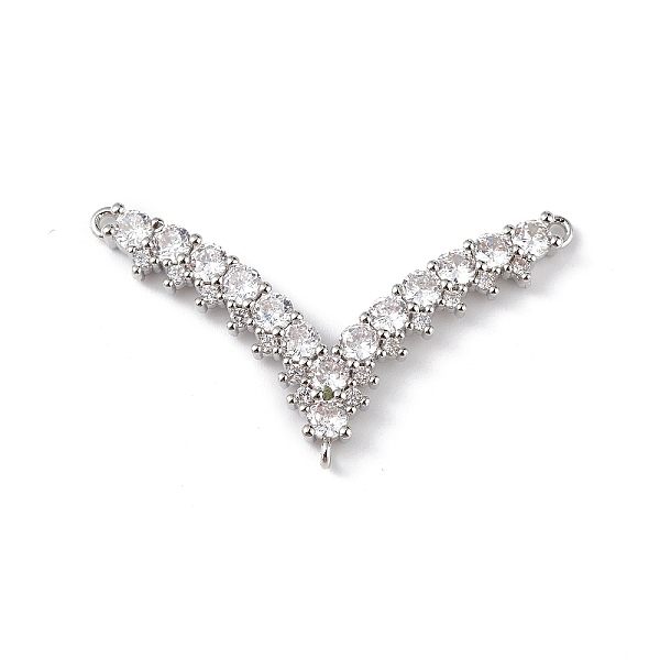 PandaHall Rack Plating Brass Micro Pave Clear Cubic Zirconia Chandelier Component Link, V-shape, Cadmium Free & Lead Free, Long-Lasting...
PandaHall Rack Plating Brass Micro Pave Clear Cubic Zirconia Chandelier Component Link, V-shape, Cadmium Free & Lead Free, Long-Lasting...