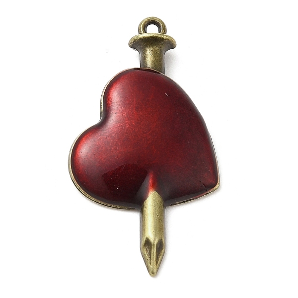 PandaHall Halloween Alloy Pendants, Heart, Dark Red, 38x21x6mm, Hole: 1.6mm Alloy Heart
PandaHall Halloween Alloy Pendants, Heart, Dark Red, 38x21x6mm, Hole: 1.6mm Alloy Heart