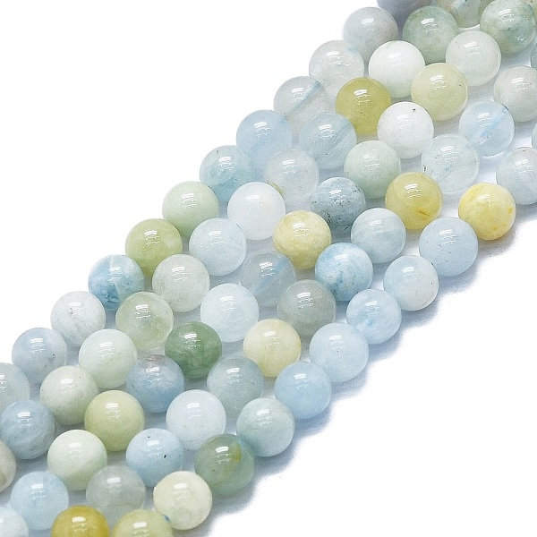 PandaHall Natural Aquamarine Beads Strands, Round, 6~7mm, Hole: 0.6mm, about 62~64pcs/strand, 14.96''~15.35''(38~39cm) Aquamarine Round
PandaHall Natural Aquamarine Beads Strands, Round, 6~7mm, Hole: 0.6mm, about 62~64pcs/strand, 14.96''~15.35''(38~39cm) Aquamarine Round