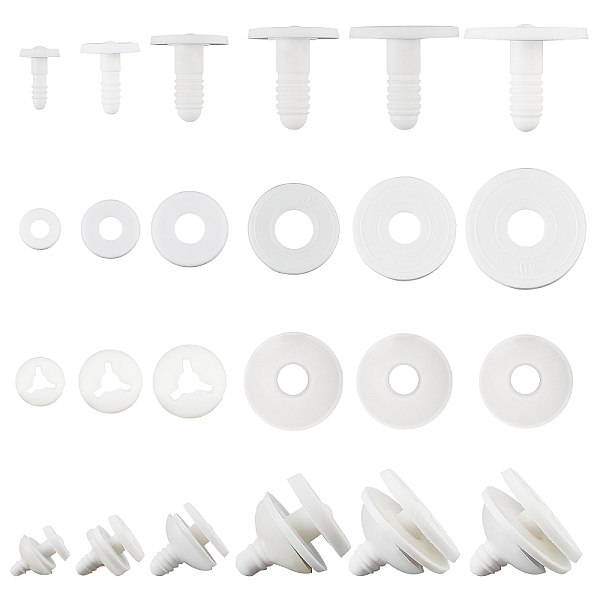 PandaHall 36 Sets Craft Joints, Double Layer Safety Joint 6 Sizes Moveable Animal Joints Limbs Head Connect Joints for Teddy Bear Crochet..., White
PandaHall 36 Sets Craft Joints, Double Layer Safety Joint 6 Sizes Moveable Animal Joints Limbs Head Connect Joints for Teddy Bear Crochet..., White