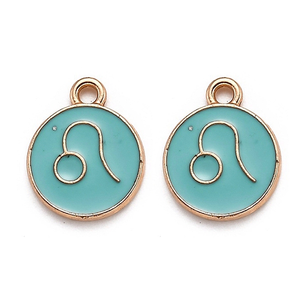 PandaHall Alloy Enamel Pendants, Flat Round with Constellation/Zodiac Sign, Golden, Leo, 15x12x2mm, Hole: 1.5mm Alloy+Enamel Leo
PandaHall Alloy Enamel Pendants, Flat Round with Constellation/Zodiac Sign, Golden, Leo, 15x12x2mm, Hole: 1.5mm Alloy+Enamel Leo