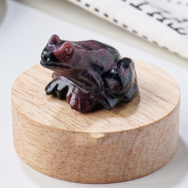 PandaHall Natural Garnet Carved Healing Frog Figurines, Reiki Energy Stone Display Decorations, 37x32x25mm Garnet Frog
PandaHall Natural Garnet Carved Healing Frog Figurines, Reiki Energy Stone Display Decorations, 37x32x25mm Garnet Frog