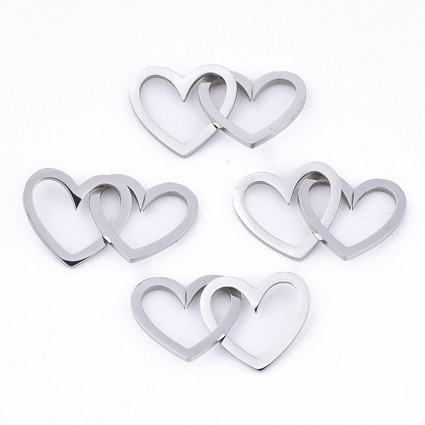 PandaHall 201 Stainless Steel Linking Rings, Quick Link Connectors, Laser Cut, Heart, Stainless Steel Color, 11x12x1mm, Inner Diameter...
PandaHall 201 Stainless Steel Linking Rings, Quick Link Connectors, Laser Cut, Heart, Stainless Steel Color, 11x12x1mm, Inner Diameter...