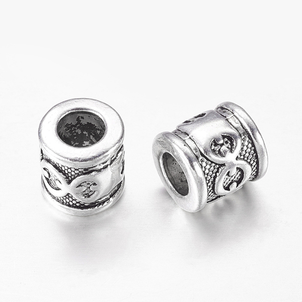 PandaHall Tibetan Style Spacer Beads, Lead Free & Cadmium Free, Tube, Antique Silver, 10x10mm, Hole: 5.5mm Alloy Tube
PandaHall Tibetan Style Spacer Beads, Lead Free & Cadmium Free, Tube, Antique Silver, 10x10mm, Hole: 5.5mm Alloy Tube