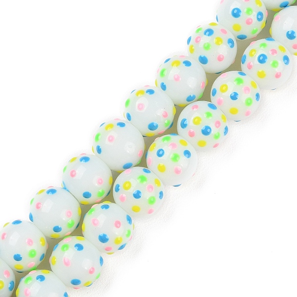 PandaHall Handmade Bumpy Lampwork Beads Strands, with Enamel, Round, Colorful, 10~10.5mm, Hole: 1.8mm, about 37pcs/strand, 13.39~13.58 inch...
PandaHall Handmade Bumpy Lampwork Beads Strands, with Enamel, Round, Colorful, 10~10.5mm, Hole: 1.8mm, about 37pcs/strand, 13.39~13.58 inch...