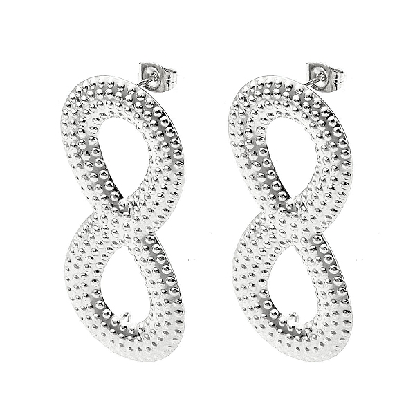 PandaHall 304 Stainless Steel Stud Earring Findings, with Loop, Infinity, 48x22.5mm, Hole: 3.5mm, Pin: 10.5x0.5mm 304 Stainless Steel...
PandaHall 304 Stainless Steel Stud Earring Findings, with Loop, Infinity, 48x22.5mm, Hole: 3.5mm, Pin: 10.5x0.5mm 304 Stainless Steel...