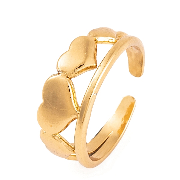PandaHall Vacuum Plating 304 Stainless Steel Heart Cuff Rings for Women, Golden, 8mm 304 Stainless Steel Heart
PandaHall Vacuum Plating 304 Stainless Steel Heart Cuff Rings for Women, Golden, 8mm 304 Stainless Steel Heart
