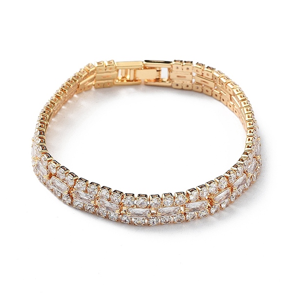 PandaHall Brass Micro Pave Cubic Zirconia Chain Bracelets for Women, with Fold Over Clasps, Clear, 7-3/8x1/4 inch(18.8x0.75cm) Brass Clear
PandaHall Brass Micro Pave Cubic Zirconia Chain Bracelets for Women, with Fold Over Clasps, Clear, 7-3/8x1/4 inch(18.8x0.75cm) Brass Clear