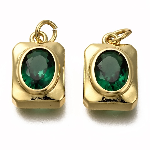 PandaHall Golden Tone Brass Micro Pave Cubic Zirconia Pendants, with Jump Rings, Long-Lasting Plated, Rectangle, Green, 14x9x4.5mm, Hole...
PandaHall Golden Tone Brass Micro Pave Cubic Zirconia Pendants, with Jump Rings, Long-Lasting Plated, Rectangle, Green, 14x9x4.5mm, Hole...