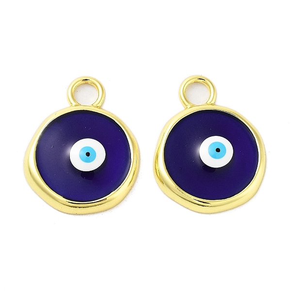 PandaHall Rack Plating Brass Enamel Pendants, Long-Lasting Plated, Real 18K Gold Plated, Cadmium Free & Lead Free, Flat Round with Evil Eye...
PandaHall Rack Plating Brass Enamel Pendants, Long-Lasting Plated, Real 18K Gold Plated, Cadmium Free & Lead Free, Flat Round with Evil Eye...