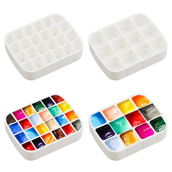 PandaHall PH 6Pcs Mini Plastic Paint Palettes White Travel Tin, 12 Well 24 Well Watercolor Paint Palette Kit (Mint tin Boxes 0.03/0.05fl....
PandaHall PH 6Pcs Mini Plastic Paint Palettes White Travel Tin, 12 Well 24 Well Watercolor Paint Palette Kit (Mint tin Boxes 0.03/0.05fl....