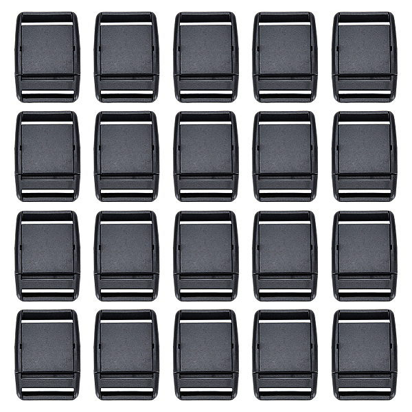 PandaHall 20 Pcs Plastic Buckles, Side Quick Release Buckle Flat Dual Adjustable Buckle Plastic Cam Lock Buckles for Webbing Straps Braided..., Black
PandaHall 20 Pcs Plastic Buckles, Side Quick Release Buckle Flat Dual Adjustable Buckle Plastic Cam Lock Buckles for Webbing Straps Braided..., Black