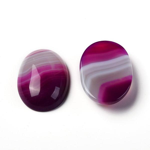 PandaHall Natural Striped Agate/Banded Agate Cabochons, Dyed, Oval, 25x18x6~8mm Banded Agate Oval Red
PandaHall Natural Striped Agate/Banded Agate Cabochons, Dyed, Oval, 25x18x6~8mm Banded Agate Oval Red