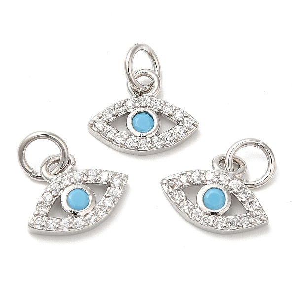 PandaHall Eco-Friendly Brass Micro Pave Cubic Zirconia Charms, Lead Free & Cadmium Free, Eye, Platinum, 8x11x2mm, Hole: 1mm Brass+Cubic..., Clear
PandaHall Eco-Friendly Brass Micro Pave Cubic Zirconia Charms, Lead Free & Cadmium Free, Eye, Platinum, 8x11x2mm, Hole: 1mm Brass+Cubic..., Clear