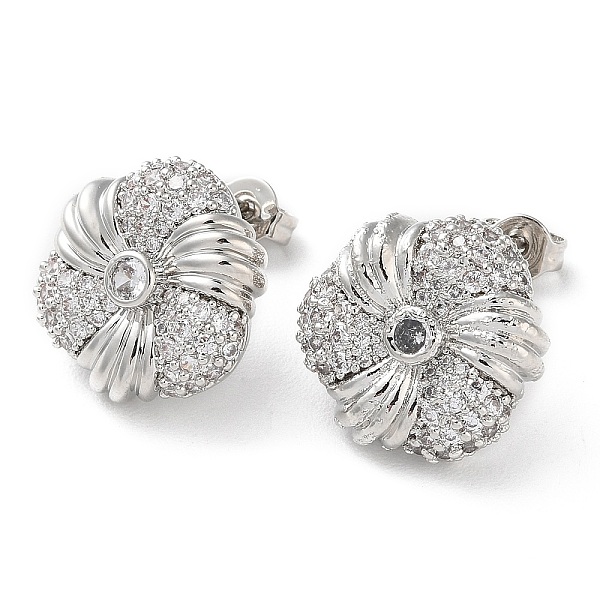 PandaHall Flower Rack Plating Brass Micro Pave Clear Cubic Zirconia Stud Earrings for Women, Long-Lasting Plated, Lead Free & Cadmium Free...
PandaHall Flower Rack Plating Brass Micro Pave Clear Cubic Zirconia Stud Earrings for Women, Long-Lasting Plated, Lead Free & Cadmium Free...