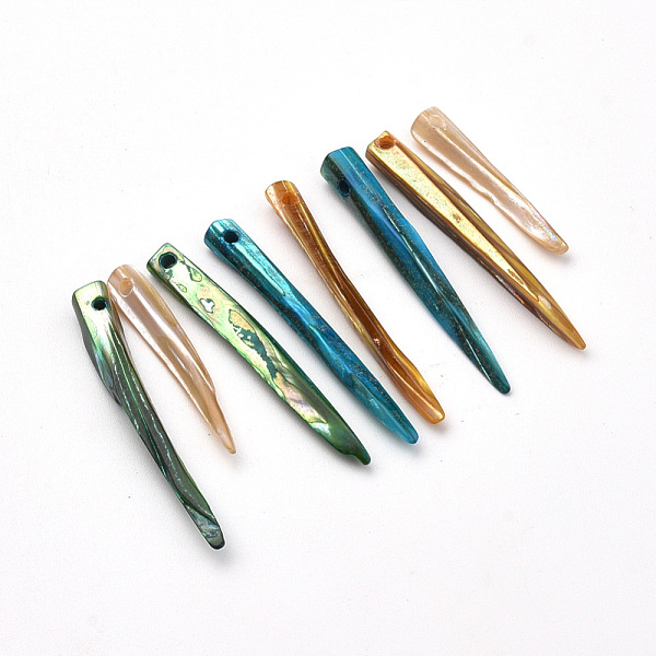 PandaHall Freshwater Shell Pendants, Dyed, Mixed Color, 32~42x5x3~5mm, Hole: 1.5mm Freshwater Shell Others Multicolor
PandaHall Freshwater Shell Pendants, Dyed, Mixed Color, 32~42x5x3~5mm, Hole: 1.5mm Freshwater Shell Others Multicolor
