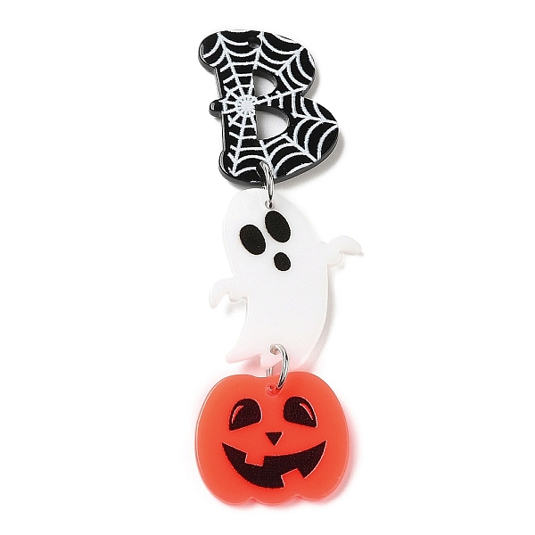 PandaHall Halloween Theme Acrylic Pendants, with Iron Ring, Pumpkin, Pumpkin, 70x21.5x2mm, Hole: 1.5mm Iron+Acrylic Pumpkin
PandaHall Halloween Theme Acrylic Pendants, with Iron Ring, Pumpkin, Pumpkin, 70x21.5x2mm, Hole: 1.5mm Iron+Acrylic Pumpkin