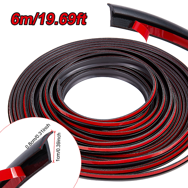 PandaHall BENECREAT 6m Self Adhesive Auto Rubber Weather Draft Seal Strip, 0.8x1cm T-Type Rubber Sealing Strip, Fit for Most Cars Plastic..., Black
PandaHall BENECREAT 6m Self Adhesive Auto Rubber Weather Draft Seal Strip, 0.8x1cm T-Type Rubber Sealing Strip, Fit for Most Cars Plastic..., Black