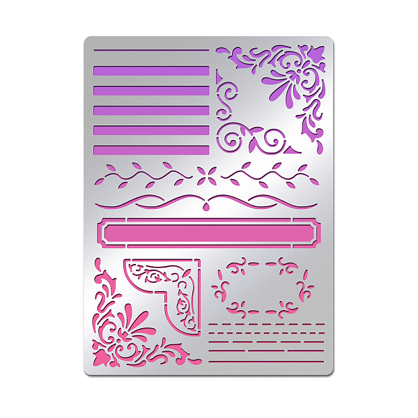 PandaHall BENECREAT Vintage Border Stainless Steel Stencil, 5.5x7.5 Inches, Reusable Stainless Steel Stencil for DIY Photo Albums, Drawing...
PandaHall BENECREAT Vintage Border Stainless Steel Stencil, 5.5x7.5 Inches, Reusable Stainless Steel Stencil for DIY Photo Albums, Drawing...