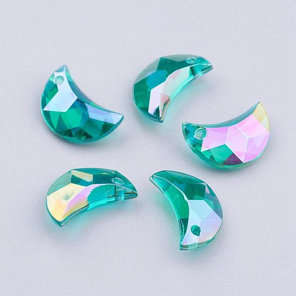 PandaHall Transparent Acrylic Charms, AB Color Plated, Moon, Faceted, Dark Turquoise, 11x7x4mm, Hole: 0.5mm Acrylic Moon Cyan
PandaHall Transparent Acrylic Charms, AB Color Plated, Moon, Faceted, Dark Turquoise, 11x7x4mm, Hole: 0.5mm Acrylic Moon Cyan