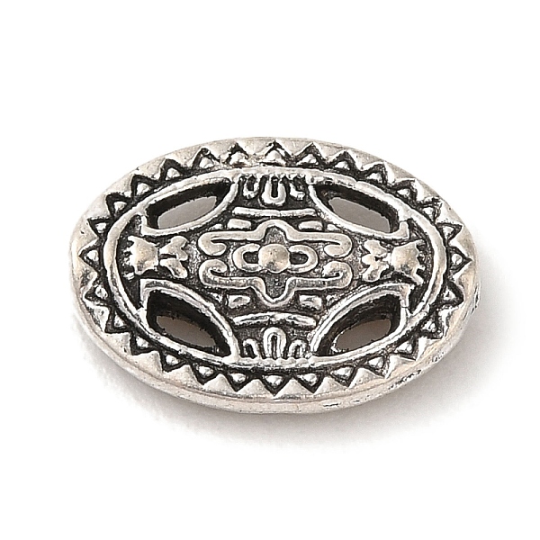 PandaHall Tibetan Style Alloy Beads, Cadmium Free & Nickel Free & Lead Free, Oval, Antique Silver, 14x10x3mm, Hole: 1.5mm Alloy Oval
PandaHall Tibetan Style Alloy Beads, Cadmium Free & Nickel Free & Lead Free, Oval, Antique Silver, 14x10x3mm, Hole: 1.5mm Alloy Oval