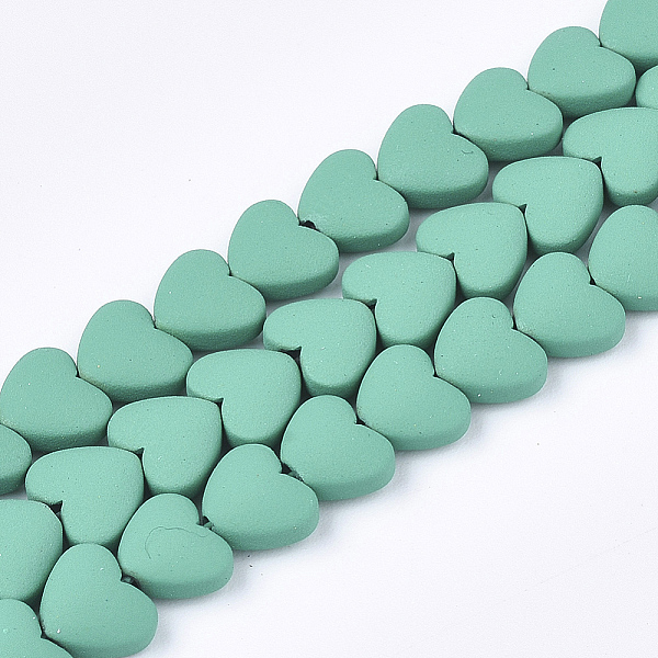 PandaHall Spray Painted Non-magnetic Synthetic Hematite Beads Strands, Heart, Medium Sea Green, 5x6x3mm, Hole: 0.5mm, about 75pcs/strand...
PandaHall Spray Painted Non-magnetic Synthetic Hematite Beads Strands, Heart, Medium Sea Green, 5x6x3mm, Hole: 0.5mm, about 75pcs/strand...