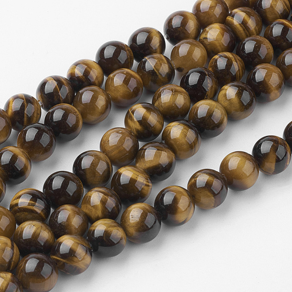 PandaHall Natural Yellow Tiger Eye Bead Strands, Round, Grade A, 8~8.5mm, Hole: 1mm, about 45~47pcs/strand, 14.9 inch(38cm) Tiger Eye Round
PandaHall Natural Yellow Tiger Eye Bead Strands, Round, Grade A, 8~8.5mm, Hole: 1mm, about 45~47pcs/strand, 14.9 inch(38cm) Tiger Eye Round