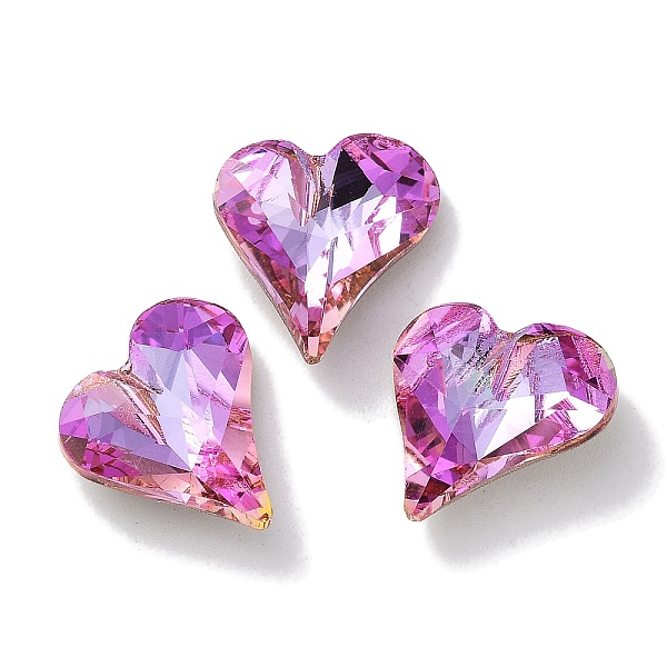 PandaHall Glass Rhinestone Cabochons, Point Back & Back Plated, Faceted, Heart, Fuchsia, 13x12x5mm Glass Rhinestone Heart Purple
PandaHall Glass Rhinestone Cabochons, Point Back & Back Plated, Faceted, Heart, Fuchsia, 13x12x5mm Glass Rhinestone Heart Purple