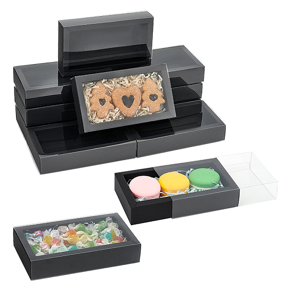 PandaHall 12 Pcs Rectangle Drawer Kraft Boxes, 6.3x3.54x1.26 Inch Gift Packaging Case Foldable Paper Drawer Boxes with Clear Plastic Cover..., Black
PandaHall 12 Pcs Rectangle Drawer Kraft Boxes, 6.3x3.54x1.26 Inch Gift Packaging Case Foldable Paper Drawer Boxes with Clear Plastic Cover..., Black