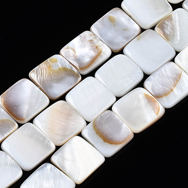 PandaHall Natural Freshwater Shell Beads Strands, Square, Seashell Color, 12x12x2.5~3mm, Hole: 1mm, about 32pcs/strand, 15.28~15.39 inch...
PandaHall Natural Freshwater Shell Beads Strands, Square, Seashell Color, 12x12x2.5~3mm, Hole: 1mm, about 32pcs/strand, 15.28~15.39 inch...
