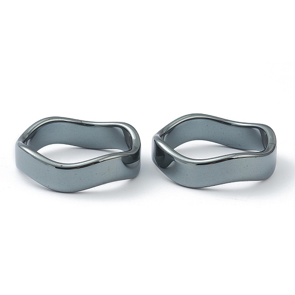 PandaHall Non-magnetic Synthetic Hematite Finger Rings, Wave, US Size 12 1/4(21.5mm) Non-magnetic Hematite
PandaHall Non-magnetic Synthetic Hematite Finger Rings, Wave, US Size 12 1/4(21.5mm) Non-magnetic Hematite