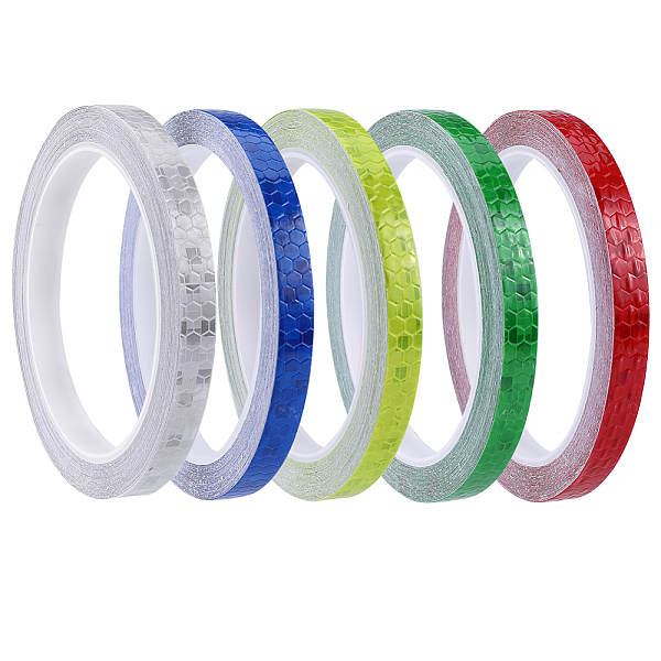 PandaHall Gorgecraft 5 Rolls 5 Colors Honeycomb Pattern Safety Reflective Tapes for Bicycles, Reflector Film Strips Stickers, Mixed Color..., Multicolor
PandaHall Gorgecraft 5 Rolls 5 Colors Honeycomb Pattern Safety Reflective Tapes for Bicycles, Reflector Film Strips Stickers, Mixed Color..., Multicolor